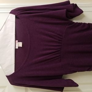 Plum Short-Sleeve Top